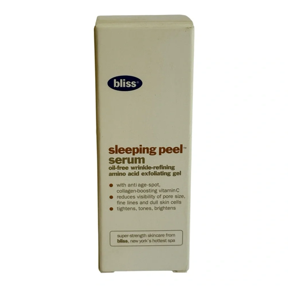 Bliss Sleeping Peel Serum Exfoliating Gel 1 fl oz New
